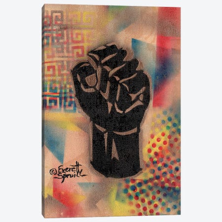 Clenched Fist - A Canvas Print #EVR103} by Everett Spruill Art Print