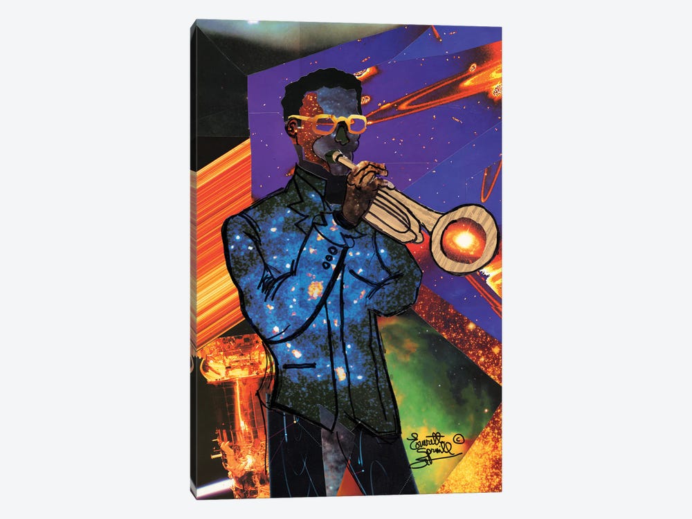 Cosmic Trumpeter by Everett Spruill 1-piece Canvas Wall Art