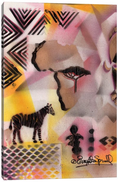 Cultural Remnant - K Canvas Art Print - Zebra Art
