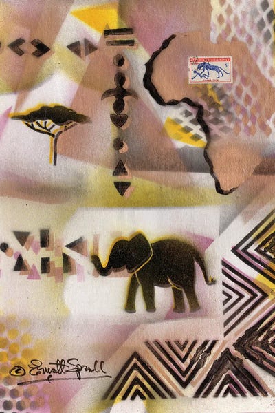 African Heritage: Cultural Remnant - J by Everett Spruill