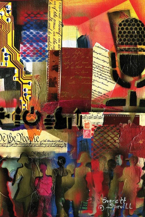 Freedom Of Speech I by Everett Spruill wall art