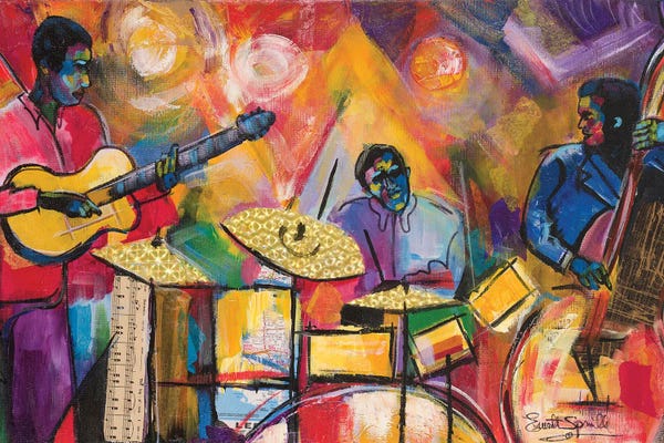 Black Joy: Jazz Trio by Everett Spruill