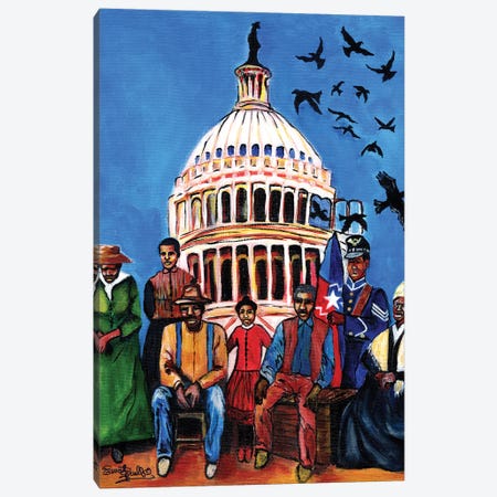 FREEDOM - Celebrating Juneteenth Canvas Print #EVR140} by Everett Spruill Canvas Art Print