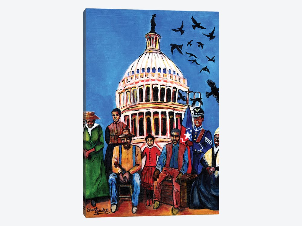 FREEDOM - Celebrating Juneteenth by Everett Spruill 1-piece Canvas Art Print