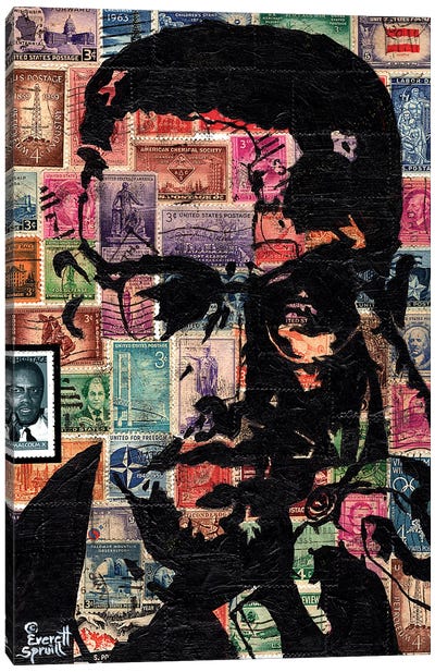 Malcolm X Canvas Art Print - Human & Civil Rights Art