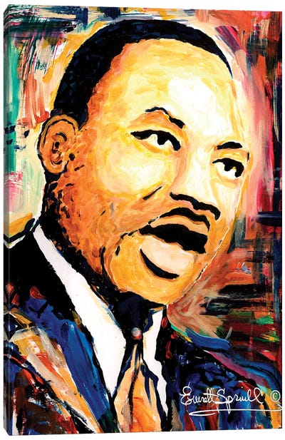 Dr. Martin Luther King Jr. Canvas Art Print - Everett Spruill