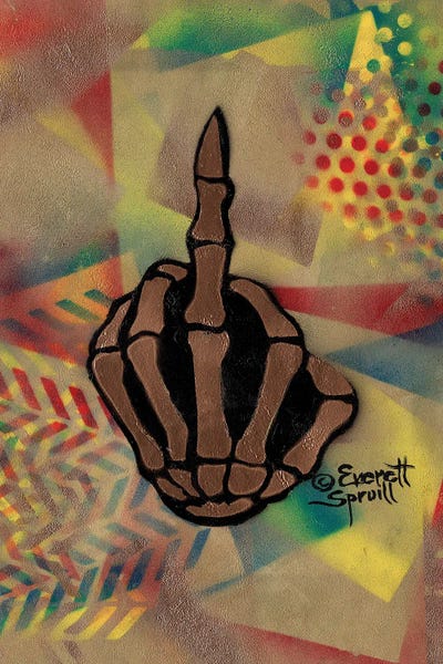 Skeletons: Middle Finger - E by Everett Spruill