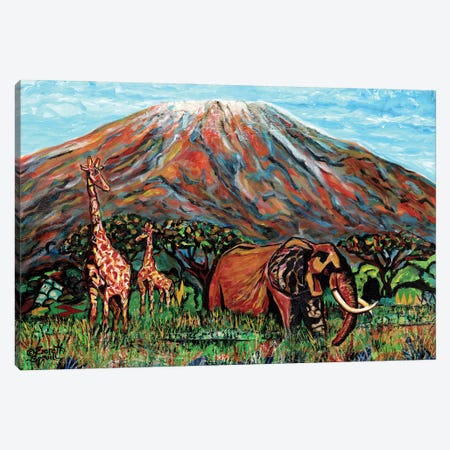 Mt. Kilimanjaro Canvas Print #EVR155} by Everett Spruill Canvas Print
