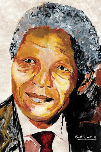 African Heritage: Nelson Mandela by Everett Spruill
