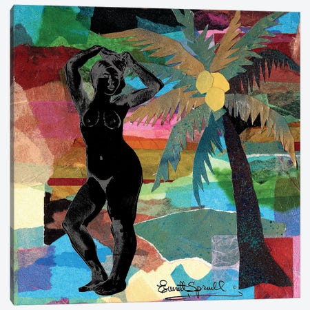 Beach Nude I Canvas Print #EVR157} by Everett Spruill Canvas Print