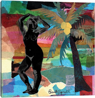Beach Nude I Canvas Art Print - Everett Spruill