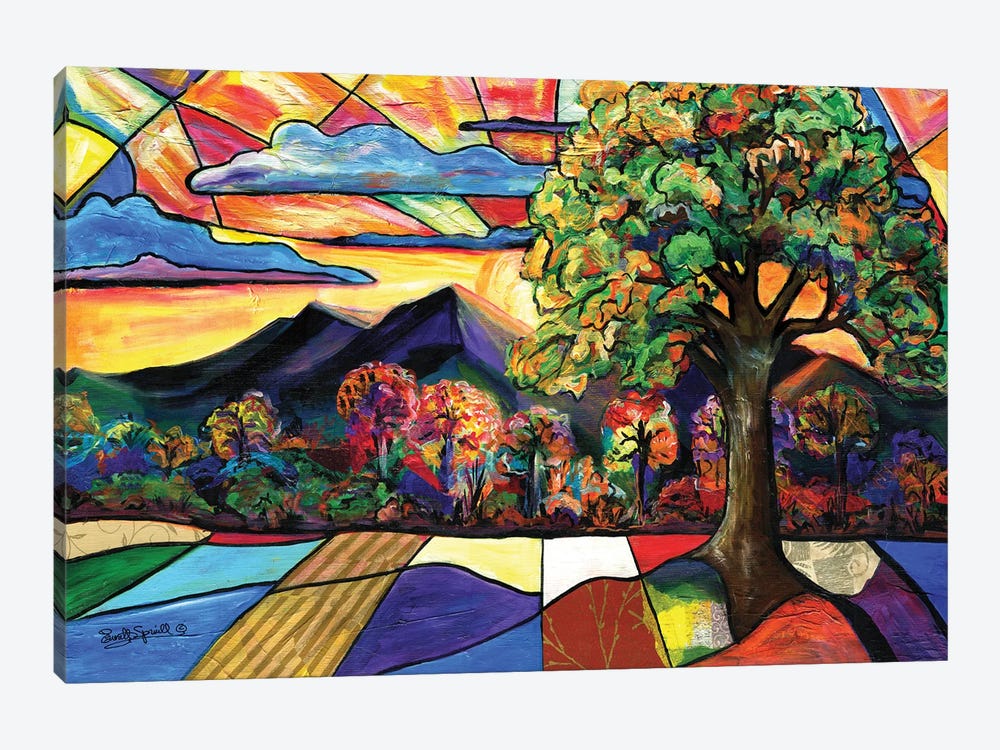Autumn Sunrise by Everett Spruill 1-piece Canvas Print