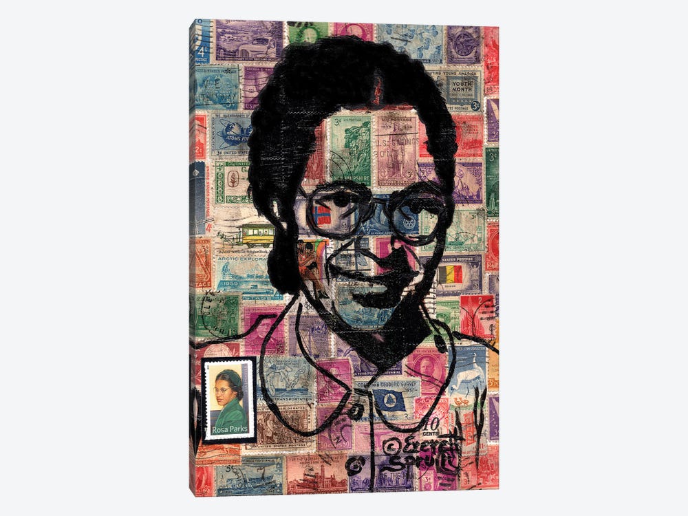 Rosa Parks by Everett Spruill 1-piece Canvas Art