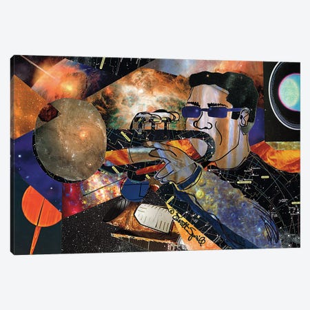 Space Trumpet Canvas Print #EVR173} by Everett Spruill Canvas Art