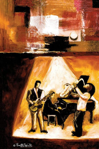 Modern Jazz Number One by Everett Spruill framed wall art