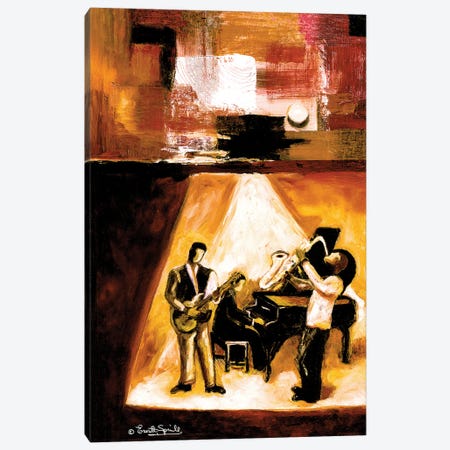Modern Jazz Number One Canvas Print #EVR20} by Everett Spruill Canvas Artwork