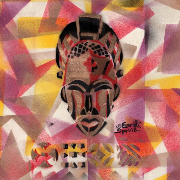 Everett Spruill: Tikar Mask From Cameroon by Everett Spruill