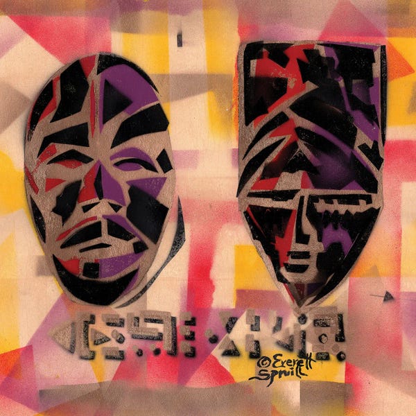 African Heritage: Two African Masks by Everett Spruill