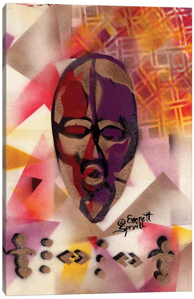 Passport Mask Canvas Art Print - Everett Spruill