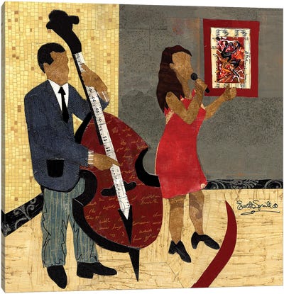 Steinway Jazz Duo Canvas Art Print - Everett Spruill
