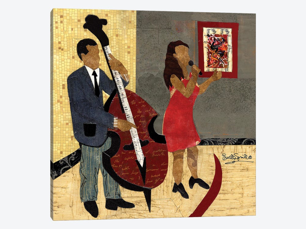 Steinway Jazz Duo by Everett Spruill 1-piece Art Print