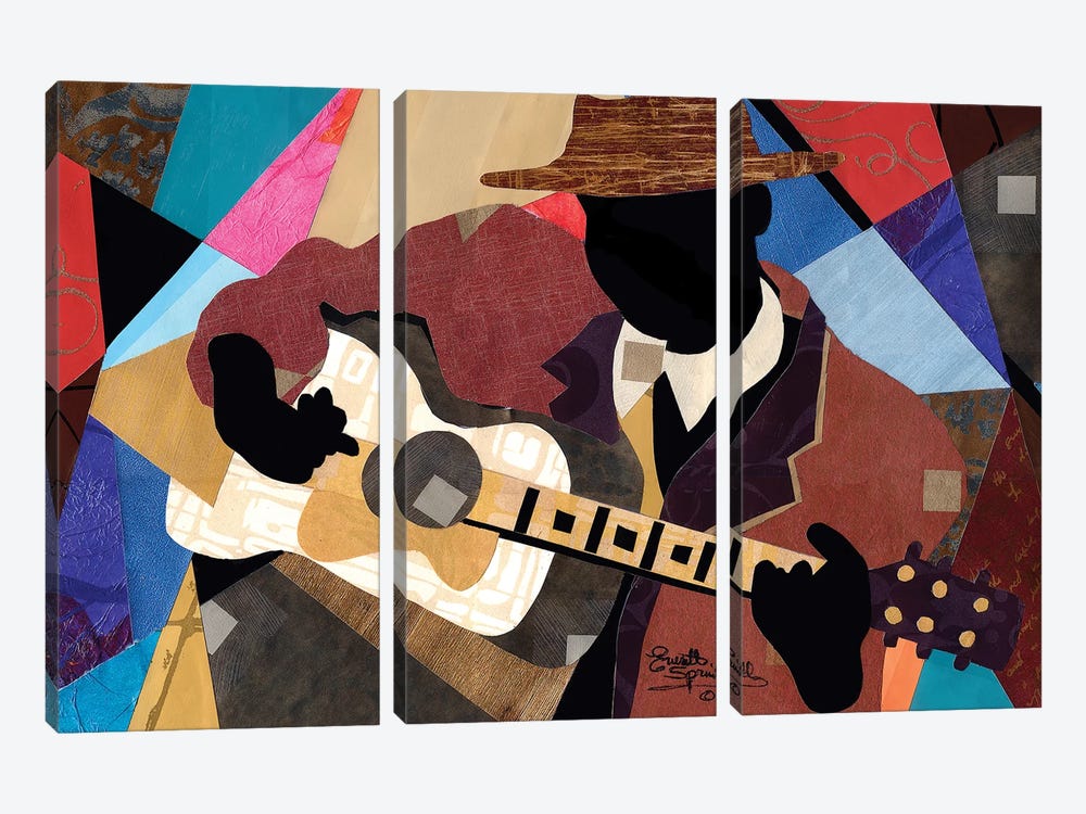 Memphis Blues by Everett Spruill 3-piece Art Print