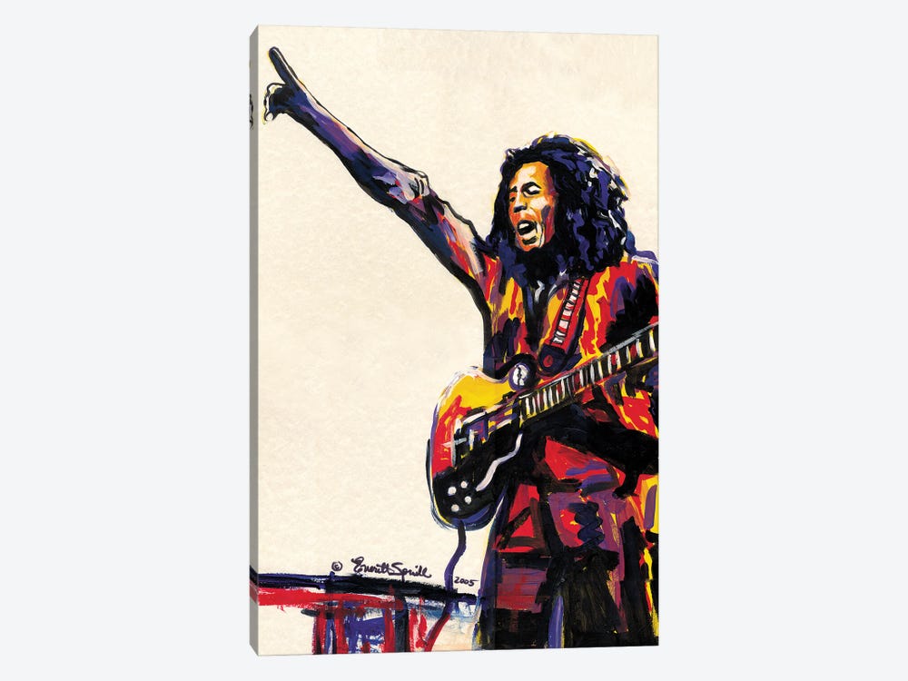 Bob Marley - One Love by Everett Spruill 1-piece Art Print
