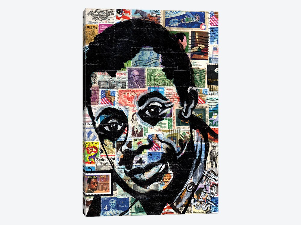 James Baldwin by Everett Spruill 1-piece Canvas Art