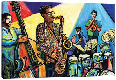 Jazz At Timacua With Jeff Rupert Canvas Art Print - Jazz Art