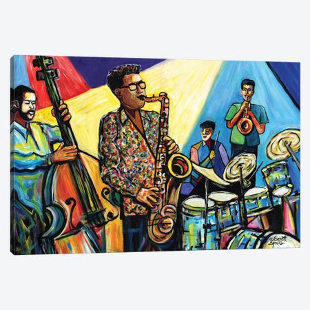 Jazz At Timacua With Jeff Rupert Canvas Print #EVR68} by Everett Spruill Canvas Artwork