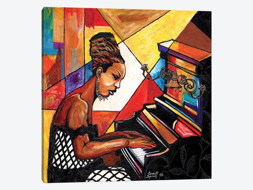 Nina Simone by Everett Spruill 1-piece Art Print