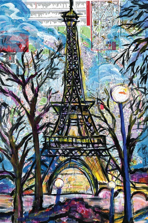 Eiffel Tower by Everett Spruill wall art
