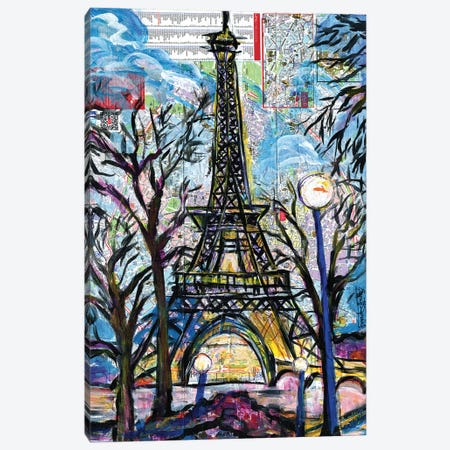 Eiffel Tower Canvas Print #EVR7} by Everett Spruill Canvas Print