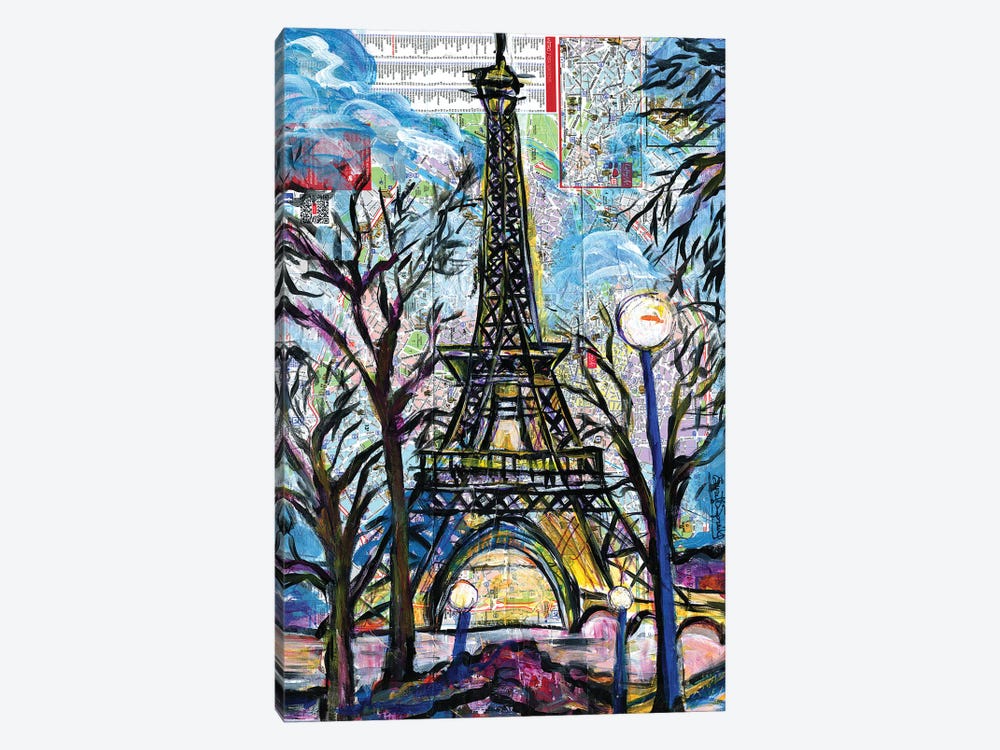 Eiffel Tower by Everett Spruill 1-piece Canvas Print