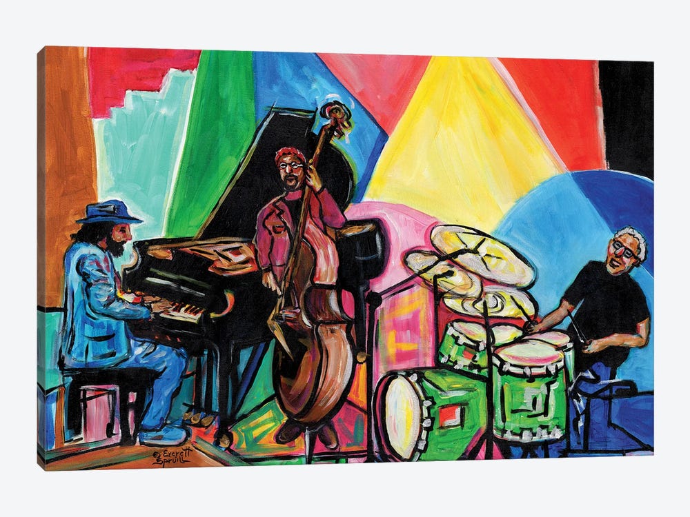 The Tal Cohen Trio With Ignacio Berroa by Everett Spruill 1-piece Canvas Wall Art