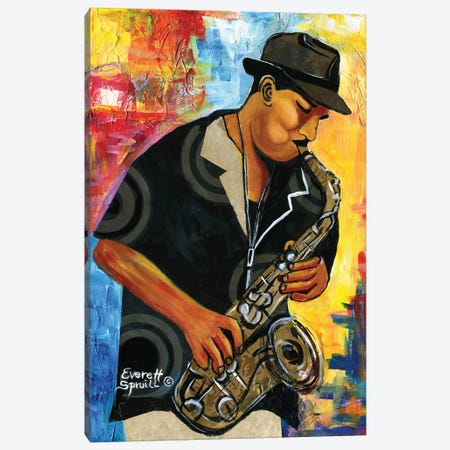 Serenading the Street by Cbabi Bayoc Art Print Flute Jazz Music Poster 24x32 