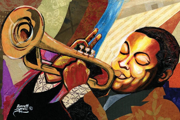 Wynton Marsalis by Everett Spruill wall art