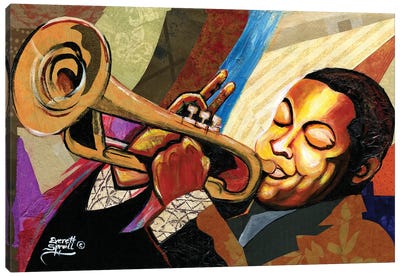 Wynton Marsalis Canvas Art Print - Trumpet Art