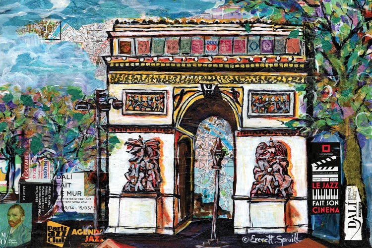 Arch de Triomphe by Everett Spruill wall art