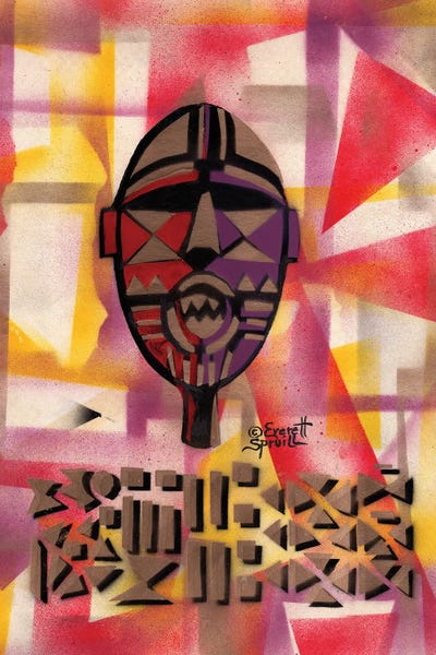 Everett Spruill: Bwa Mask Of Burkina Faso by Everett Spruill