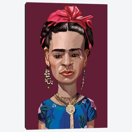 Frida Canvas Print #EVW19} by Evan Williams Canvas Artwork