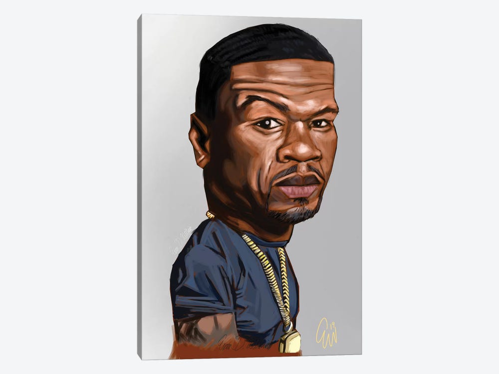 50 Cent by Evan Williams 1-piece Canvas Art