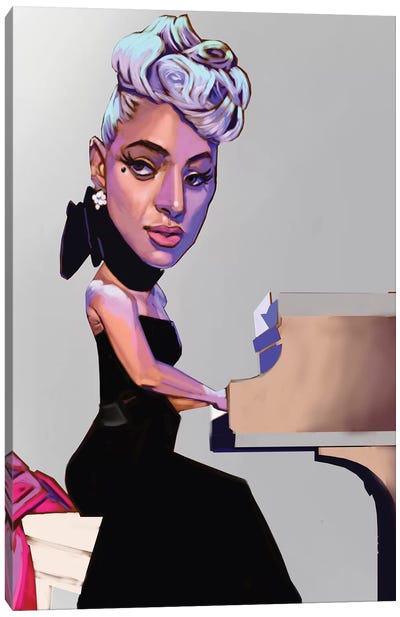 Gaga Canvas Art Print - Lady Gaga