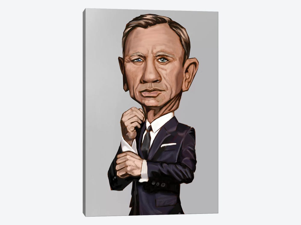 J. Bond (Daniel Craig) by Evan Williams 1-piece Canvas Artwork