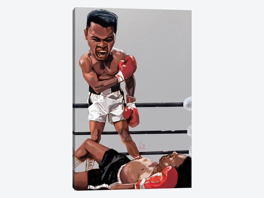 Ali Rumble by Evan Williams 1-piece Canvas Print