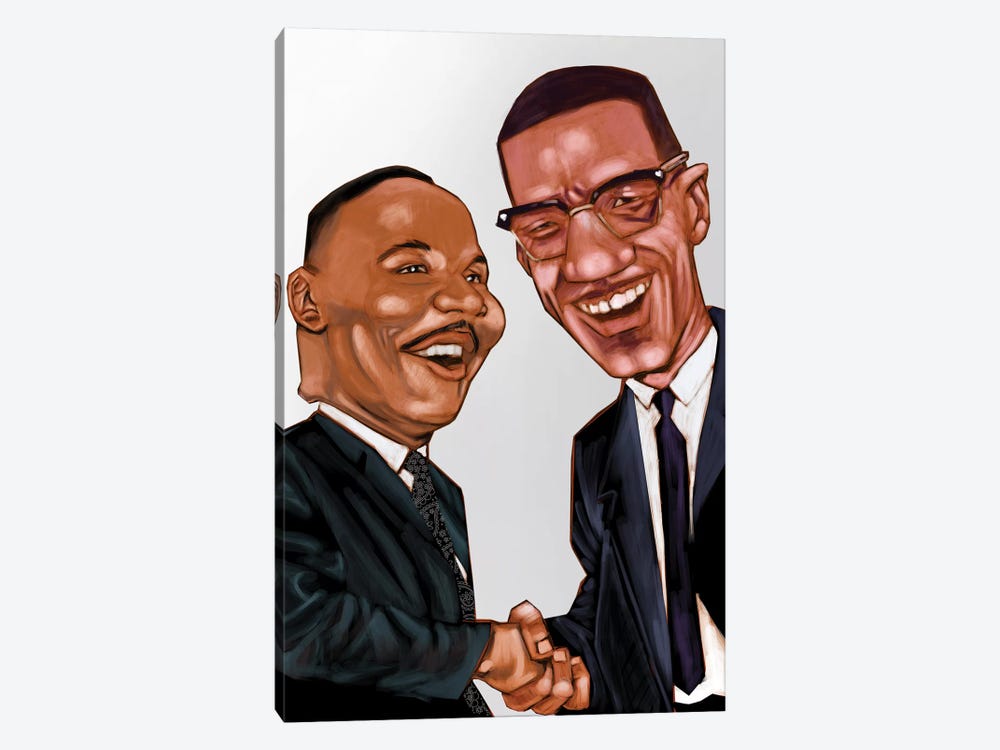 MLK And X by Evan Williams 1-piece Canvas Wall Art