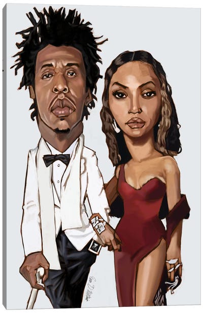 The Carters Canvas Art Print - Jay-Z