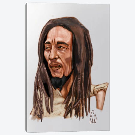 B. Marley Canvas Print #EVW4} by Evan Williams Canvas Art
