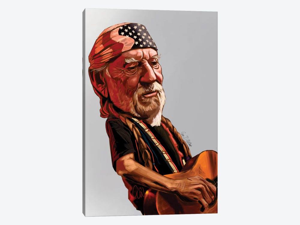 Willie Nelson by Evan Williams 1-piece Art Print