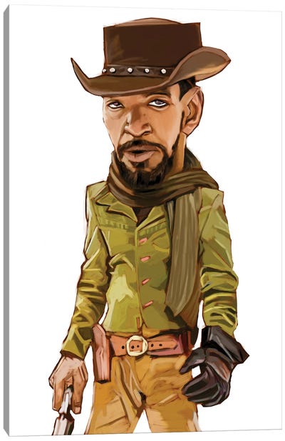 Django Canvas Art Print - Django Unchained